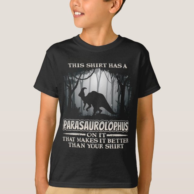 T-shirt Dinosaure Parasaurolophus (Devant)