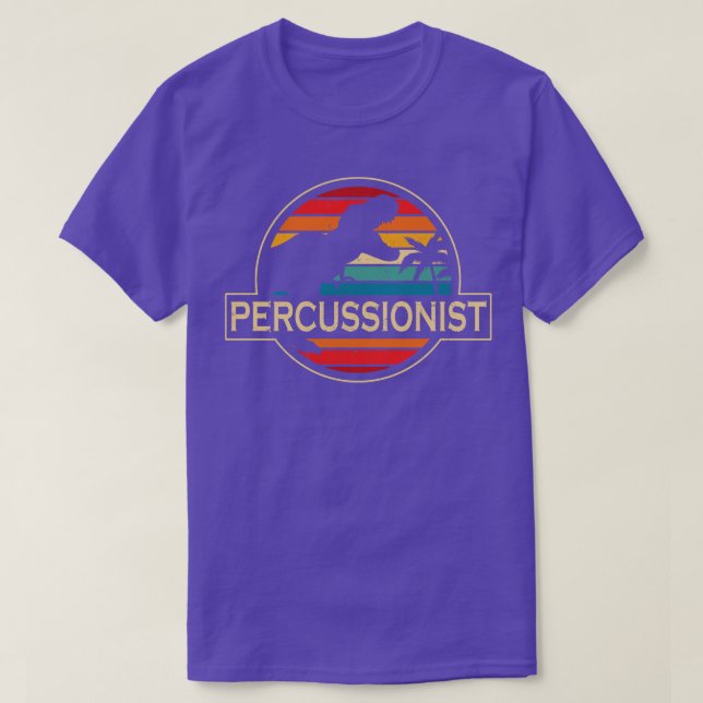 T-shirt Dinosaure percussionniste (Design devant)