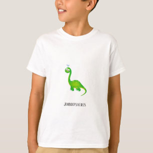 T-shirt Dinosaure personnalisé avec le nom de l'enfant