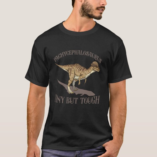 T-shirt Dinosaure petit mais robuste - Pachycephalosaurus (Devant)