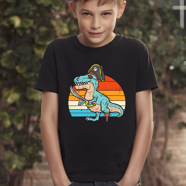 T-shirt Dinosaure Pirate - Aventure T-Rex Rétro (Créateur téléchargé)