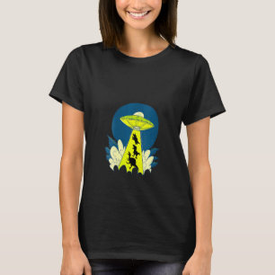 T-shirt Dinosaure Planète Enlèvement Spatiale De Femmes Uf
