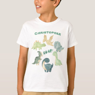 T-shirt Dinosaure pour enfant personnalisé
