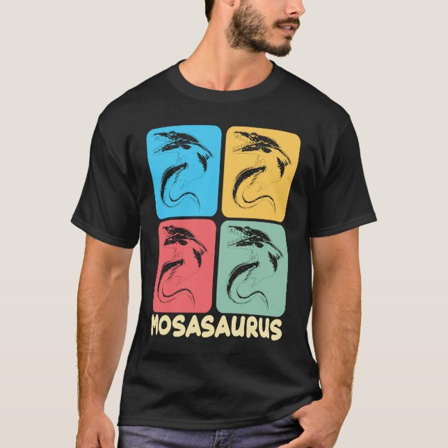 T-shirt Dinosaure préhistorique Mosasaurus Dino (Devant)