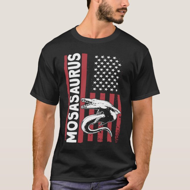 T-shirt Dinosaure préhistorique Mosasaurus Dino 1 (Devant)