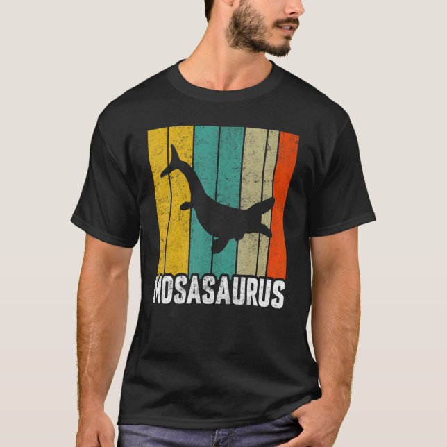 T-shirt Dinosaure préhistorique Mosasaurus Dino 5 (Devant)