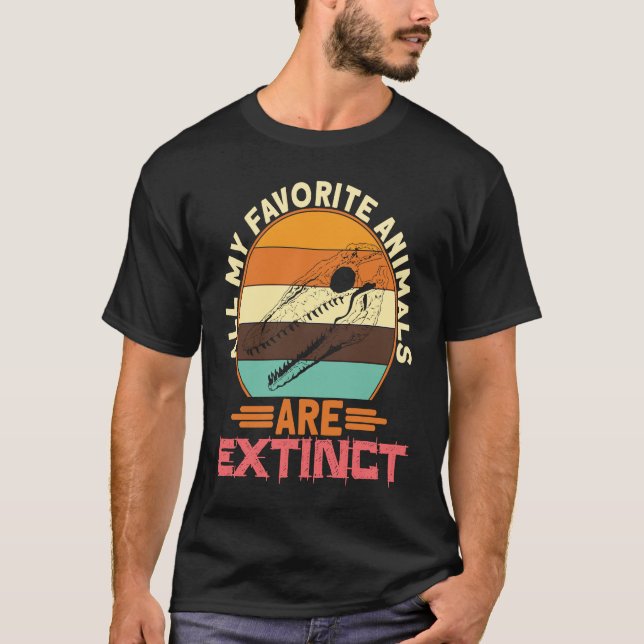 T-shirt Dinosaure préhistorique Mosasaurus Dino 5 (Devant)