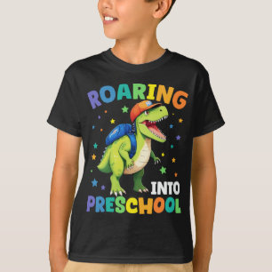 T-shirt Dinosaure Préscolaire Gratuit T Rex Retour À L'Éco