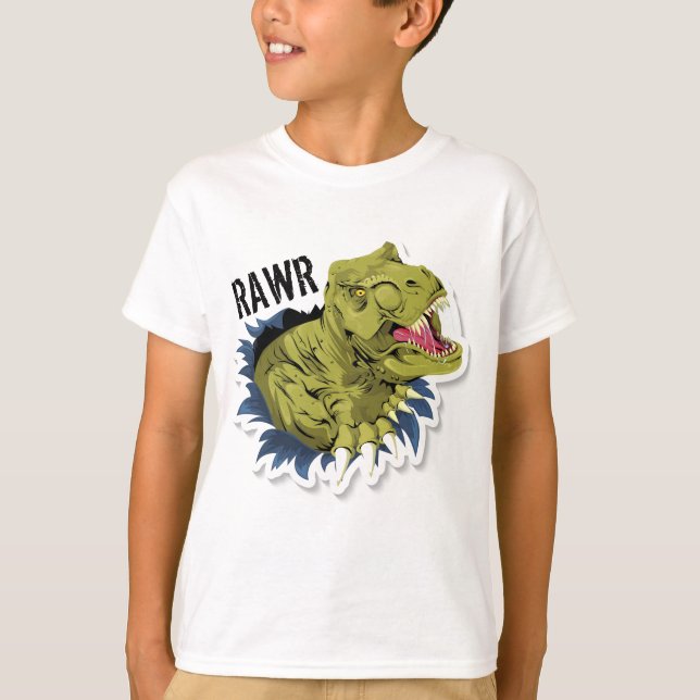 T-shirt Dinosaure Rawr  (Devant)