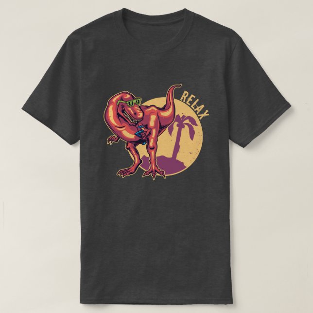 T-shirt Dinosaure relaxant (Design devant)
