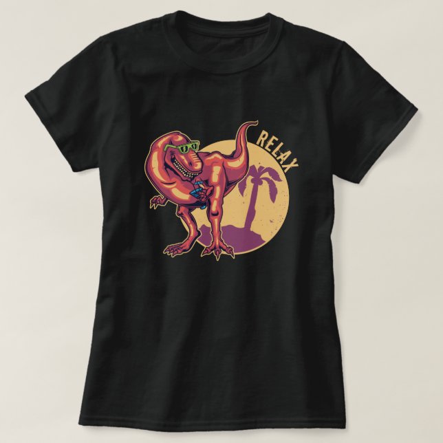 T-shirt Dinosaure relaxant (Design devant)