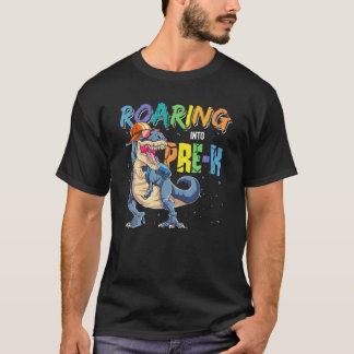 T-shirt Dinosaure Retour À L'École Roaring En Pré K Boys K