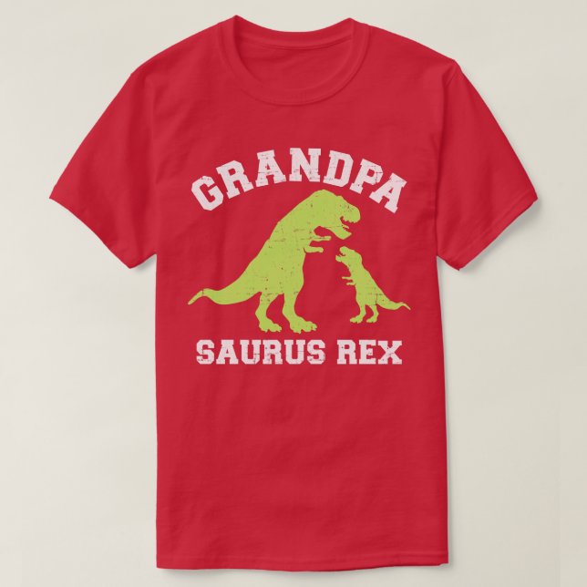 T-shirt dinosaure rex de grand-père (Design devant)