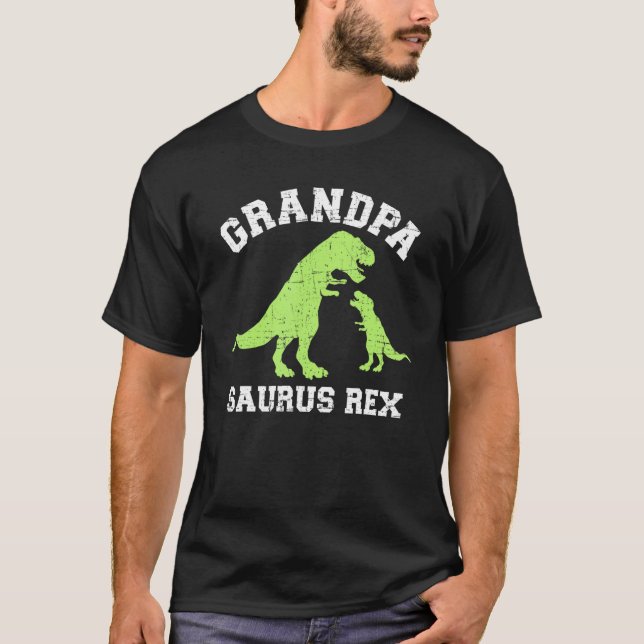 T-shirt dinosaure rex de grand-père (Devant)