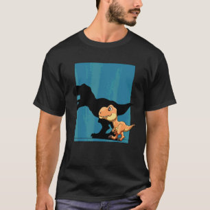T-shirt Dinosaure Rex Figurine Ombre Dino Pour Enfants Et