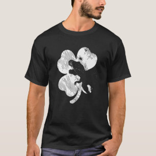 T-shirt Dinosaure Rex Saint-Patrick Shamrock Adultes Homme