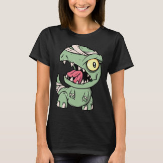 T-shirt Dinosaure Rex Zombie pour garçons Mummy Halloween