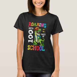 T-shirt Dinosaure Roaring 100 Jours D'École Joyeux 100E Jo