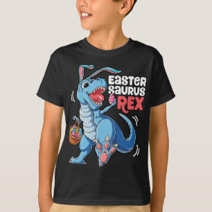 T-shirt Dinosaure Saurus de Pâques T Rex Garçons Filles En