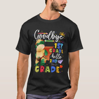 T-shirt Dinosaure Si Long 1E Année Bonjour 2E Année Retour