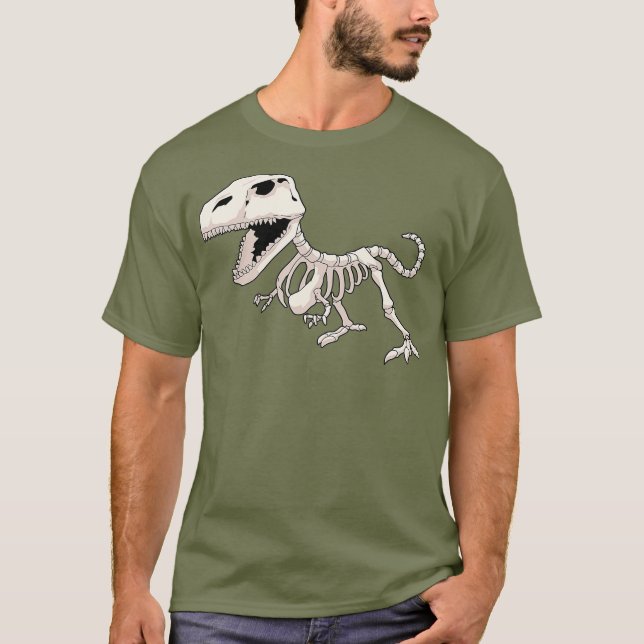 T-shirt Dinosaure Squelette Paléontologue (Devant)