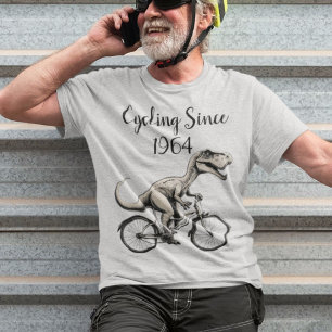T-shirt Dinosaure sur un vélo Dino Vélo Cycliste Vieux Vél