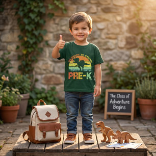 T-shirt Dinosaure T-Rex Audacieux Prêt à Ecraser la 1ère A