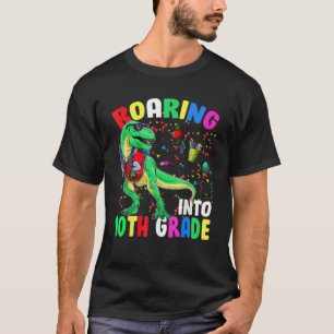 T-shirt Dinosaure T Rex Dinosaure 10E ANNÉE Roulante Reto
