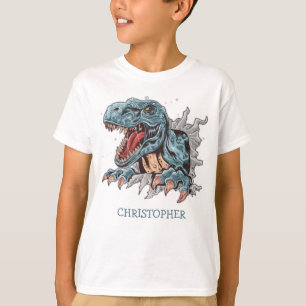T-shirt Dinosaure t-rex personnalisé cadeau d'anniversaire