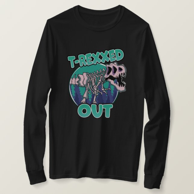 T-shirt Dinosaure T-Rexxed Out (Design devant)