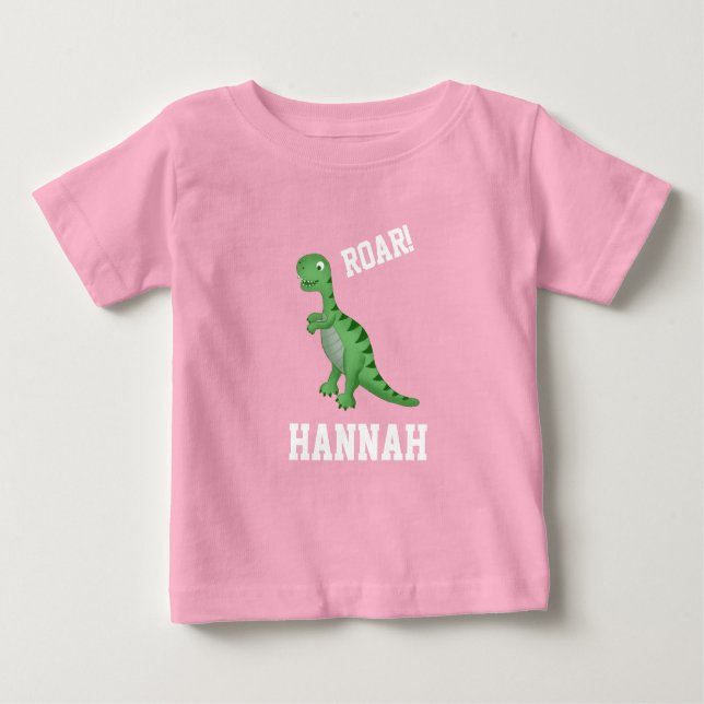 T-shirt Dinosaure T-shirt Filles Rex Comme Dinosau (Devant)