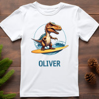 Dinosaure Trex Surfeur