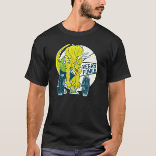 T-shirt Dinosaure Triceratops Entraînement Gym Végétal Vég
