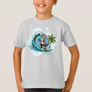 T-shirt Dinosaure tropical du surf