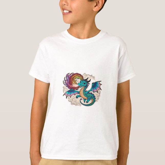 T-shirt Dinosaure Ultime en couleur blanche (Devant)