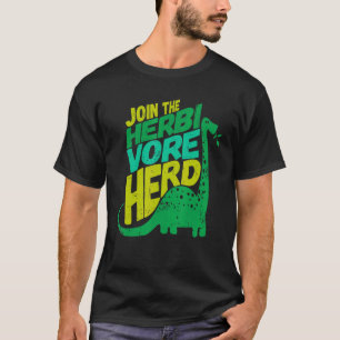 T-shirt Dinosaure végétal Rejoignez Le Herbivore Herd Végé