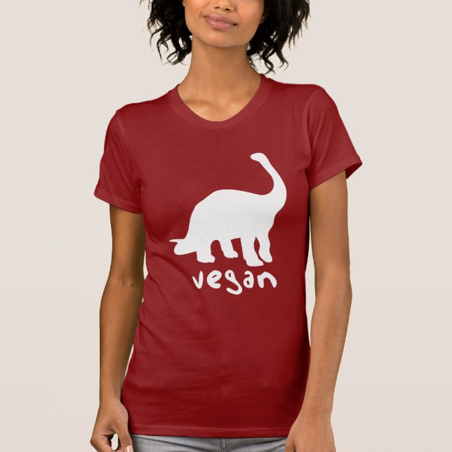 T-shirt Dinosaure végétalien (Devant)