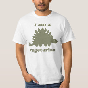 T-shirt Dinosaure végétarien de Stegosaurus - vert