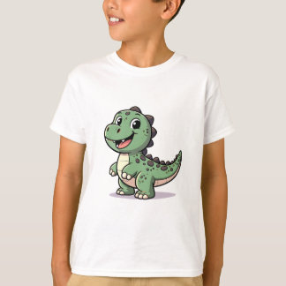 T-shirt Dinosaure Vert