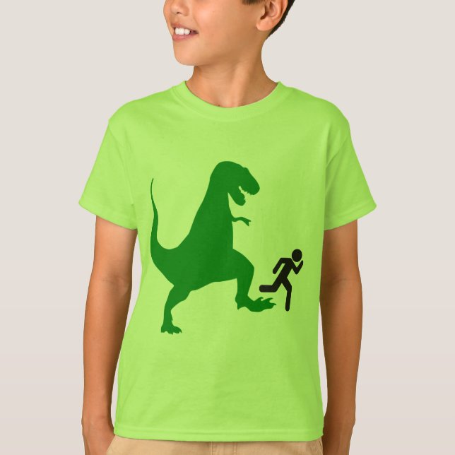 T-shirt Dinosaure vert de l'enfant (Devant)