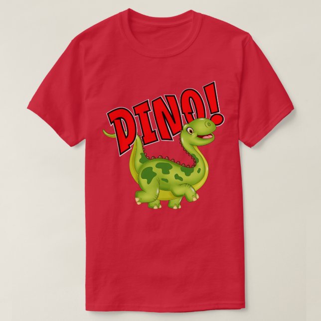 T-shirt Dinosaure Vert Dino (Design devant)