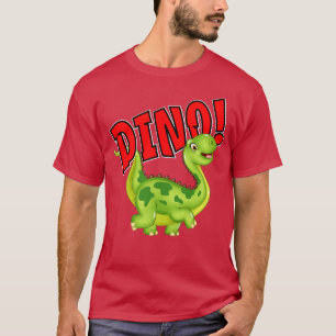 T-shirt Dinosaure Vert Dino
