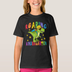 T-shirt Dinosaure vert jardin d'enfants en ruines Retour à