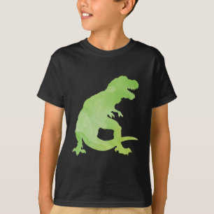 T-shirt Dinosaure vert pour enfants T-Rex