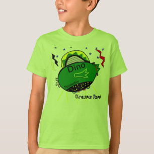 T-Shirt Dinosaure Vert Vaisseaux