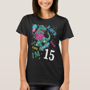 T-shirt Dinosaure Volant Et Ballons Rawer Roar Anniversair