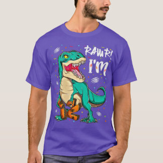 T-shirt dinosaures 12 ans Anniversaire 12e Fête Rawr T