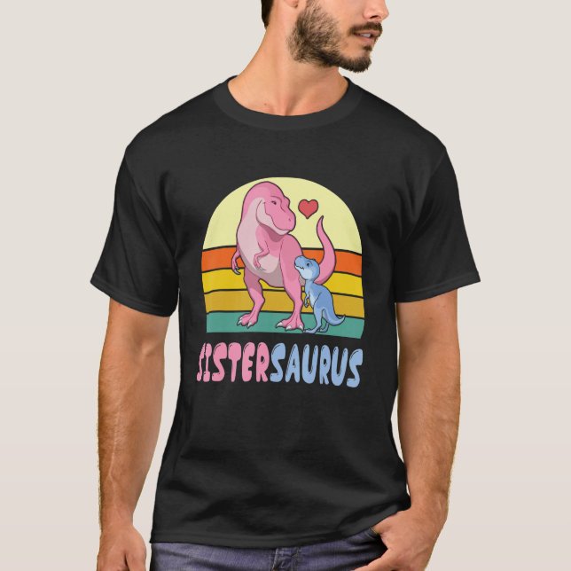 T-shirt Dinosaures Dansant Ensemble Heureux Pour Moi Frère (Devant)