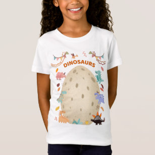 T-Shirt Dinosaures d'aquarelle adorable avec gros Oeuf Din