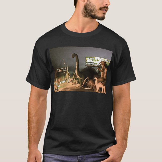 T-shirt Dinosaures de la Route 66 (Devant)